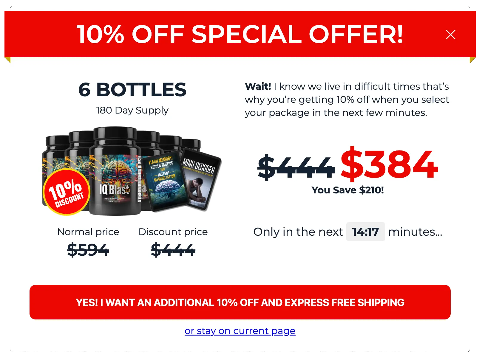 IQ Blast Pro ADDITIONAL 10% OFF AND EXPRESS FREE SHIPPING
